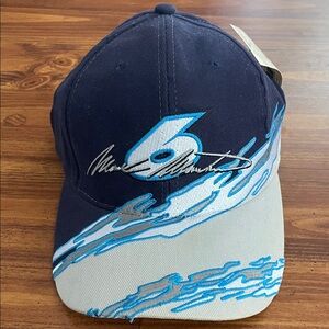 VINTAGE Nascar Strapback Hat Mark Martin #6 PFizer Roush Racing Team CALIBER